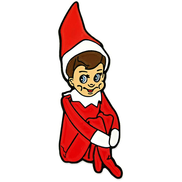 Pin de solapa de Navidad antiguo personalizado Pin de esmalte niquelado