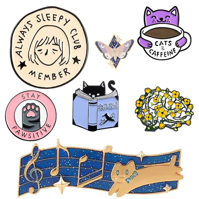 Venta al por mayor de recuerdos lindos alfileres mochila alfileres aleación esmalte broche vaquero insignia Pin