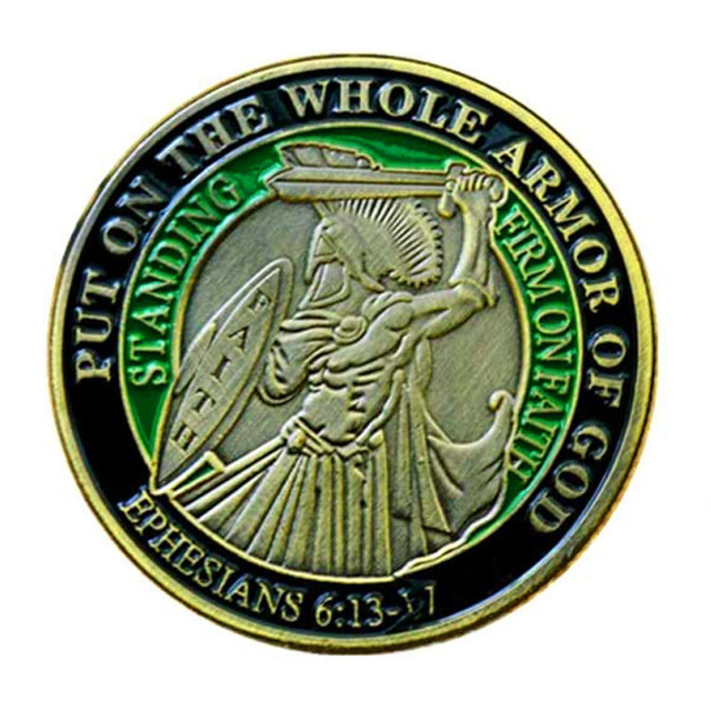 Medallón de coleccionista de monedas de desafío 3D de esmalte personalizado