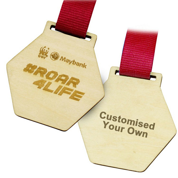 Medallas de madera personalizadas