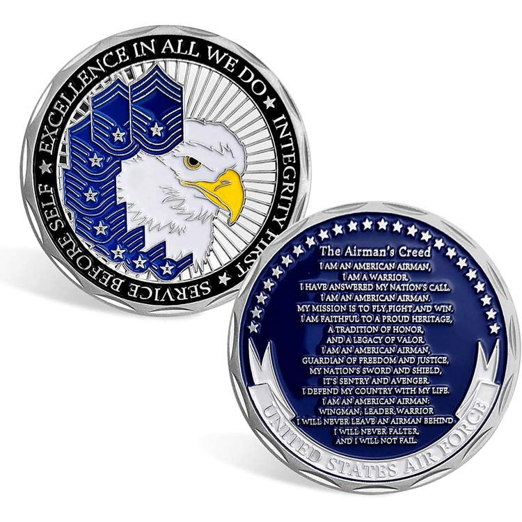 Moneda militar de oración de las Fuerzas Armadas del Ejército de EE. UU. personalizada