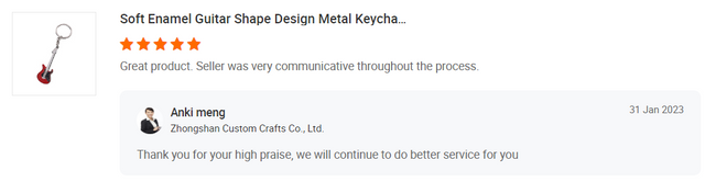 COMENTARIOS DEL CLIENTE PARA BUENAS MONEDAS DE RECUERDO PERSONALIZADO