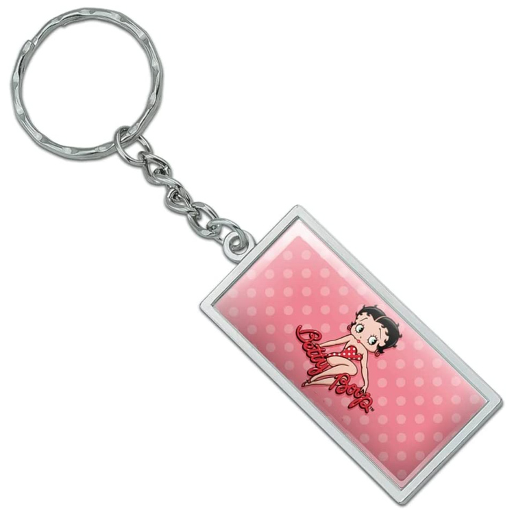 Llavero personalizado Betty Boop Star Esmalte Rojo y Negro