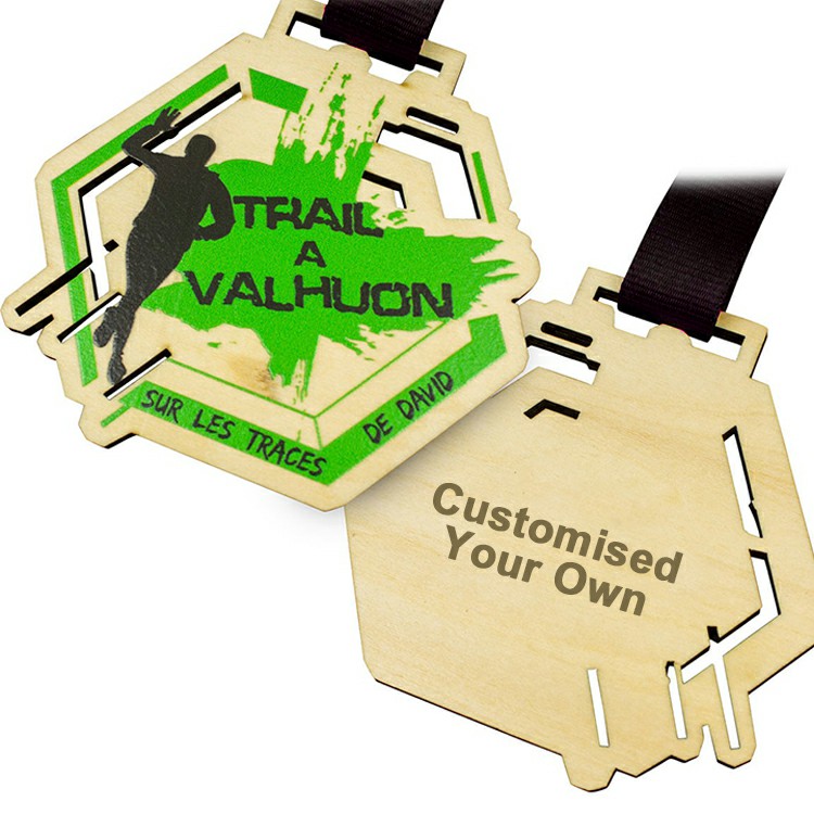 Medallas de madera personalizadas